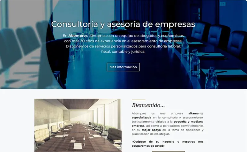 Portada del proyecto: asesoría y consultoría de empresas