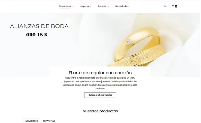 Portada del proyecto: e-commerce de joyería