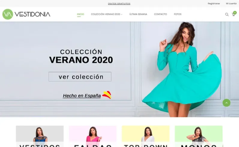 Portada del proyecto: tienda online de moda femenina
