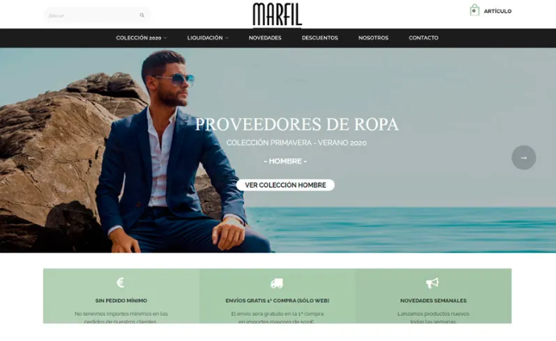Portada del proyecto: mayorista de moda hombre y mujer